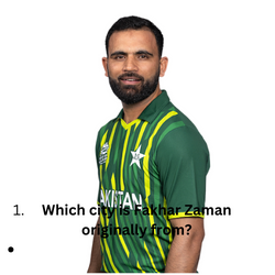 Which city is Fakhar Zaman originally from?