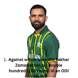 Against which team did Fakhar Zaman score his double hundred (200+ runs) in an ODI match?