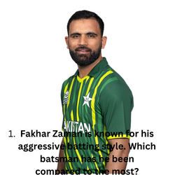 Fakhar Zaman is known for his aggressive batting style. Which batsman has he been compared to the most?