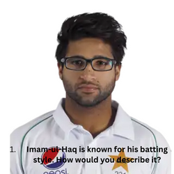Imam-ul-Haq is known for his batting style. How would you describe it?