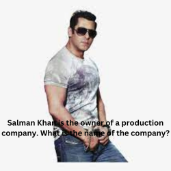 Salman Khan is the owner of a production company. What is the name of the company?