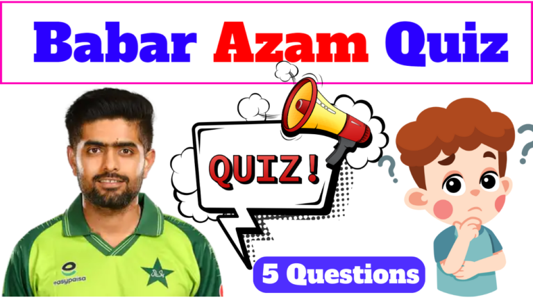 Babar Azam 5 Questions Quiz