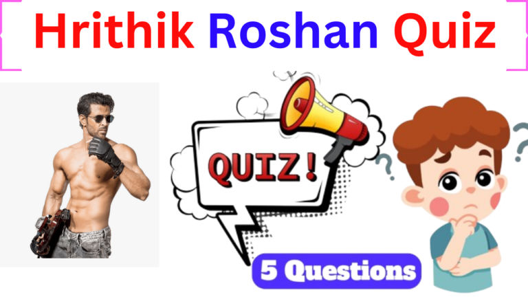 Hrithik Roshan 5 Questions Quiz