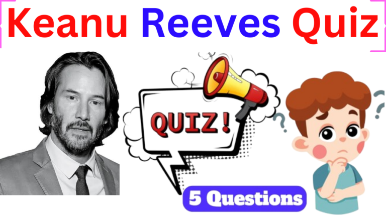 Keanu Reeves 5 Questions Quiz