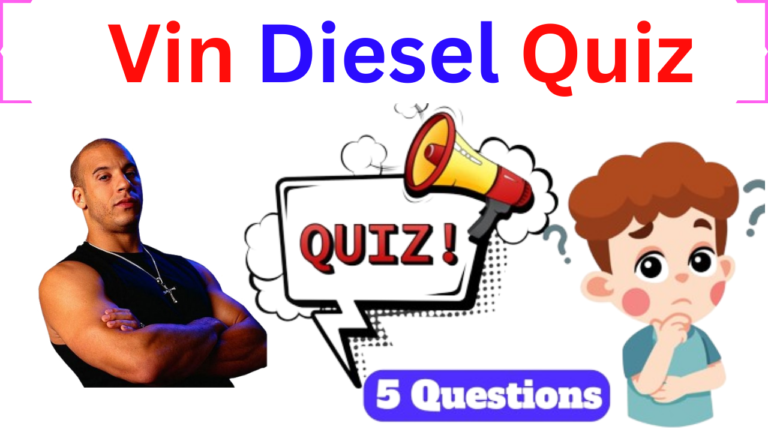 Vin Diesel 5 Questions Quiz