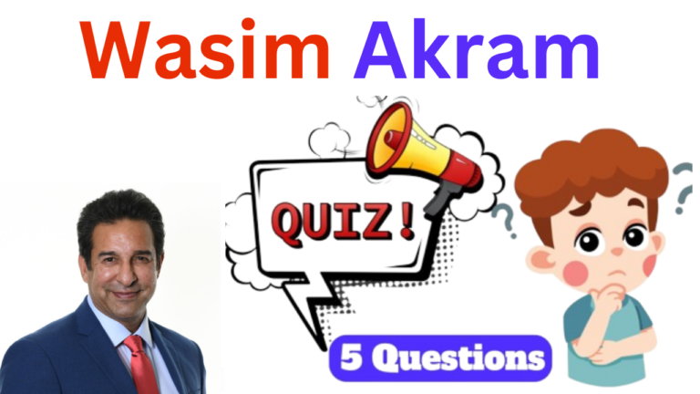 Wasim Akram 5 Questions Quiz